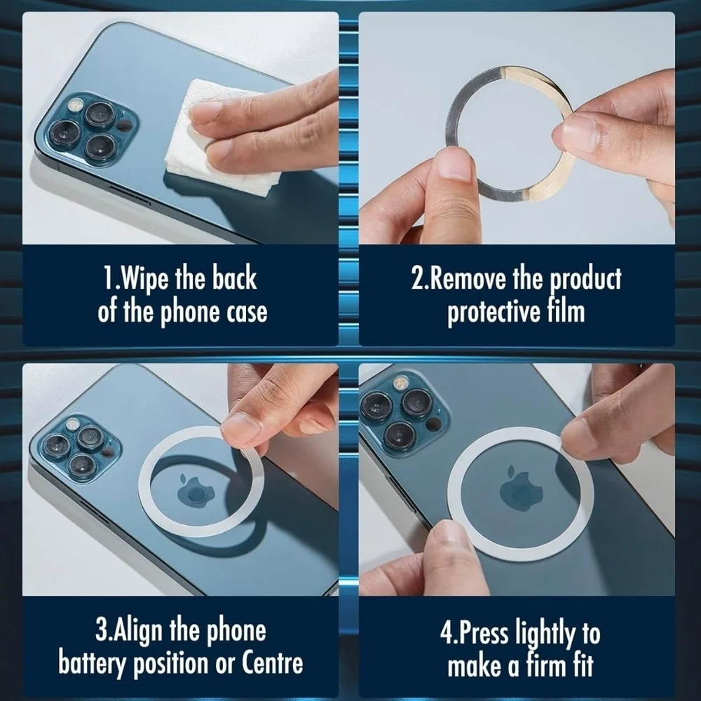 3 Pc Phone Adapters For Magnet And Wireless Charging